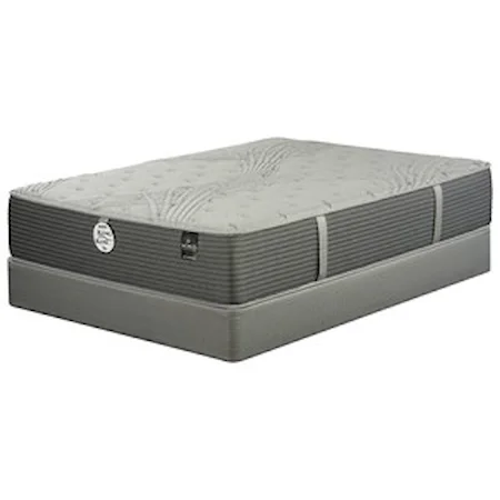 Queen Firm Mattress and Wood Foundation